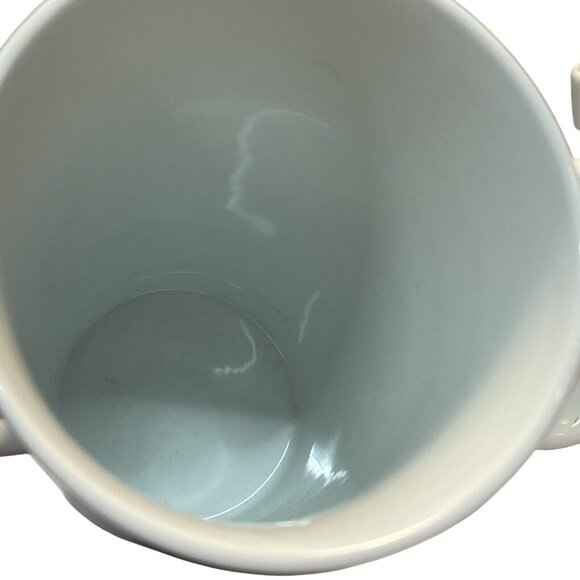 2014 Ceramic White Starbucks 14/16 Oz Green Mermaid Siren Logo Coffee Mug Set 2 - Picture 3 of 7